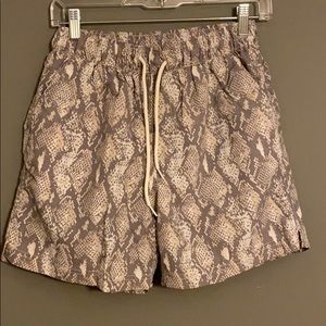 Mens Snake Print Urban Outfitters Swim Trunks